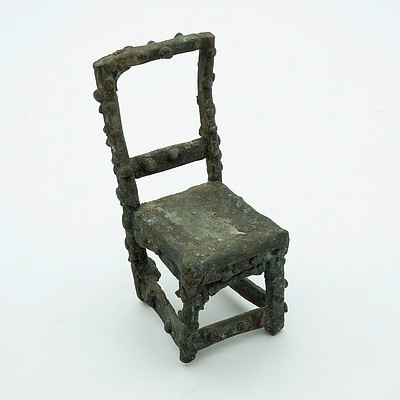 West African Iron Model of a Chair