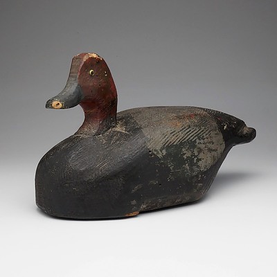 Two Antique Canadian Cedar Decoy Ducks