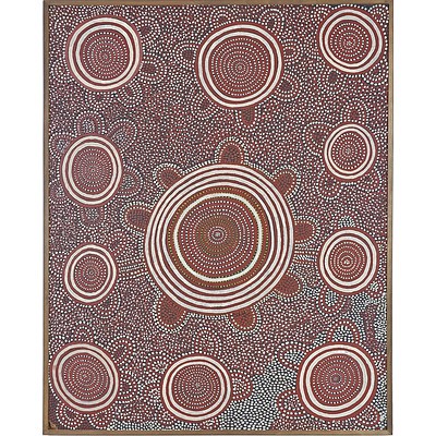 John Kipara Tjakamarra (Pintupi 1931-2003) Tingari Dreaming at Warupuyunya Circa 1971-2