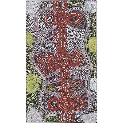 Old Walter Tjampitjinpa (Pintupi 1912-1980) Sugar Ant Men Circa 1973