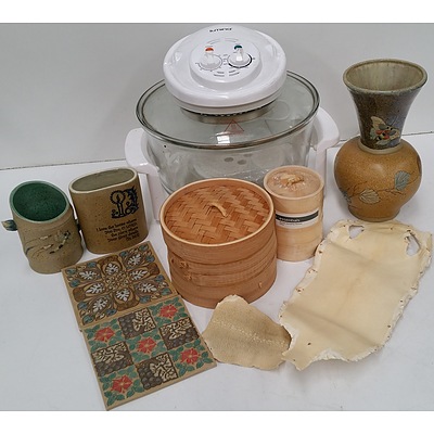 Convection Oven, Kitchenware, Vases, Ornaments - Lot of 10