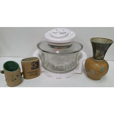 Convection Oven, Kitchenware, Vases, Ornaments - Lot of 10