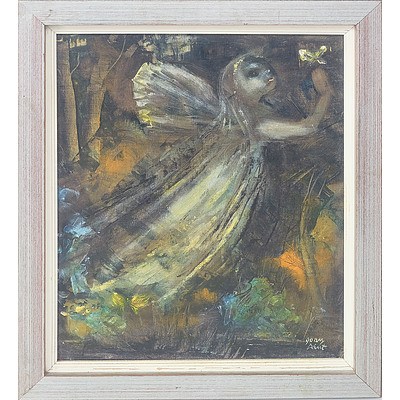 Joan Dent (1916-2002) Sunlight and Shadow Oil on Board