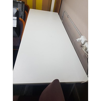 Grey Melamine Desk