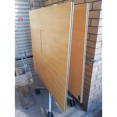 Confair Special Top Timber Style Melamine Fold-able Desk