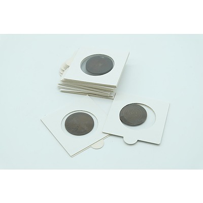 Eleven George V to Elizabeth Half Pennies