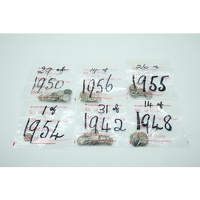 Large Group of Edward VII to Elizabeth II Threepence Coins