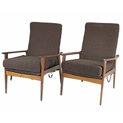 Pair of Retro Armchairs in Tasmanian Blackwood