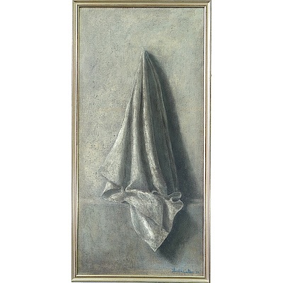 Thornton Walker (1935-) Hanging Cloth, Oil on Canvas