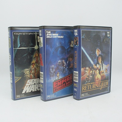 Original Star Wars Trilogy on VHS, Bags, Assorted Cabinet Items, Shoes, Electronics, and more