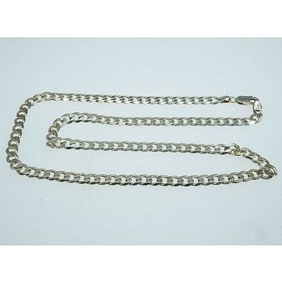 Sterling Silver File Curb Link Chain