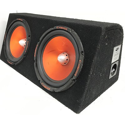 Cadence US1812D 12 inch Competition Series Subwoofer Enclosure with Xenith XA 125.2 Power Amplifier