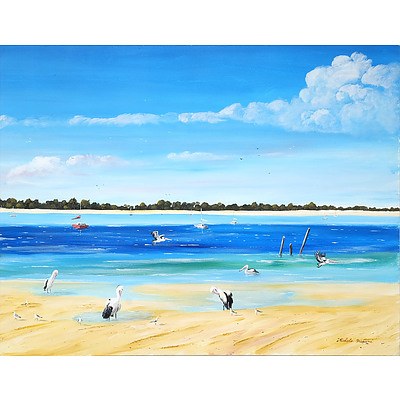 Michele Frisari Bath Time 2 Acrylic on Board