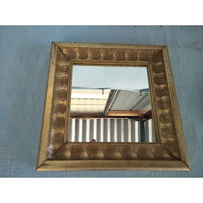 3 x mirrors in golden frames