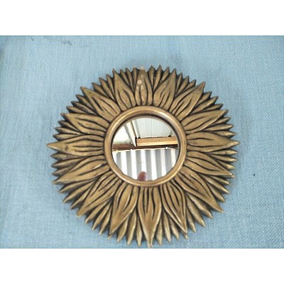 3 x mirrors in golden frames