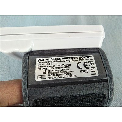 A&D Medical wrist digital blood pressure monitor (model UB-542)