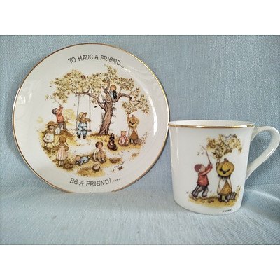 Holly Hobbie Friends Children's Plate and Mug Set