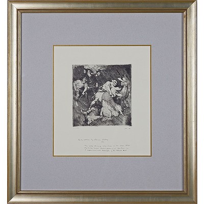 Norman Lindsay (1879-1969) Pirates Captives, Facsimile Etching Edition 466/550