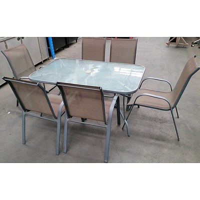 Seven Piece Outdoor Dining Setting