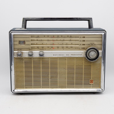 National All transistor Portable Valve Radio