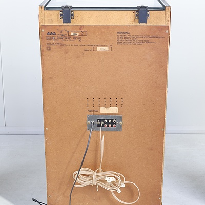 AWA SM34 Turntable with Mobile Cabinet and Speakers