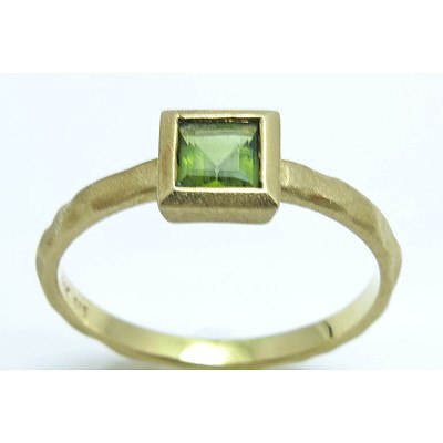 14ct Gold Natural Tourmaline Ring