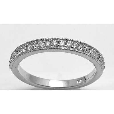 14ct White Gold Diamond Ring