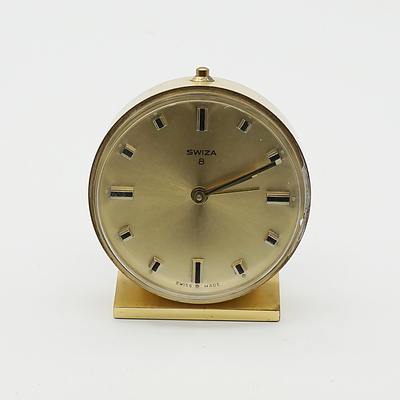 Swiss Swiza 8 Day Travel Alarm Clock
