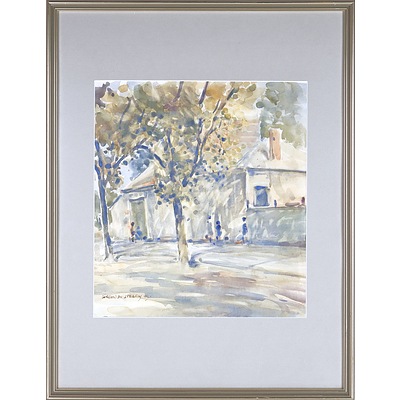 Gordon Speary (1914-1999) Street Scene 1945, Watercolour