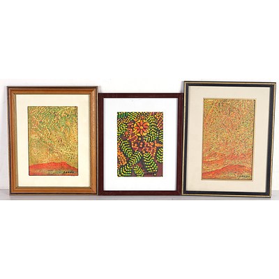 Joe Danua (Belgium Australia 1935-) Five Original Paintings