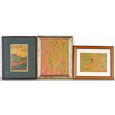 Joe Danua (Belgium Australia 1935-) Five Original Paintings