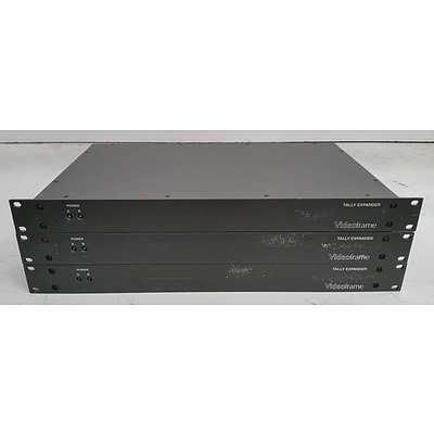 Grass Valley VideoFrame (VF0017-00) Tally Expander - Lot of Three