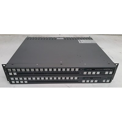 Grass Valley ACAPPELLA 16x2 & 16x4 Routing Systems - Lot of Two