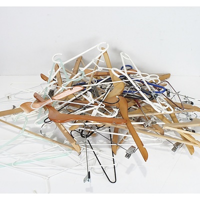 Bulk Lot of Various Coat Hangers