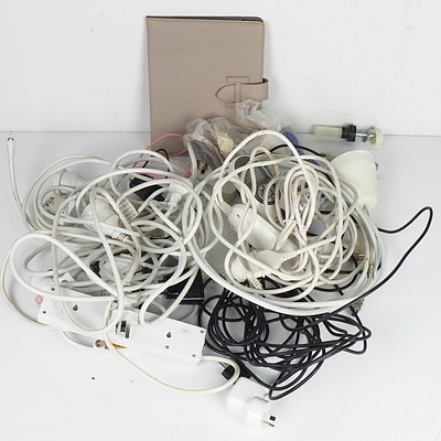 Various Electrical Power Cords, Chargers and More