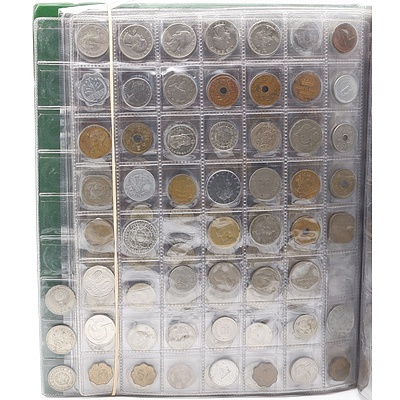 Coin Album With Various Australian and International Coins
