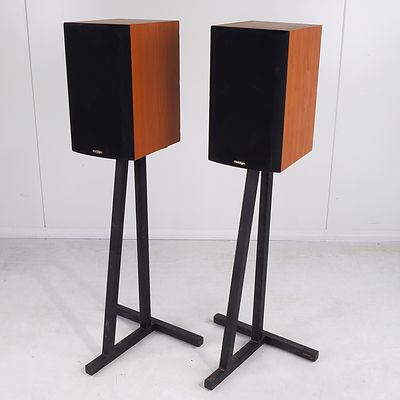 Pair of Paradigm Titan v3 Bookshelf Passive Speakers with Stands