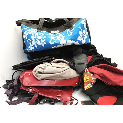 Bulk Lot of Handbags Backpacks & Purses