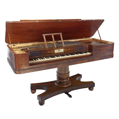 William IV Mahogany Piano Forte, Alexander Ramsey Watlin Maker, London Circa 1835