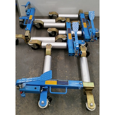 Hafco Hydraulic Motor Vehicle Positioning Jacks - Lot of Four