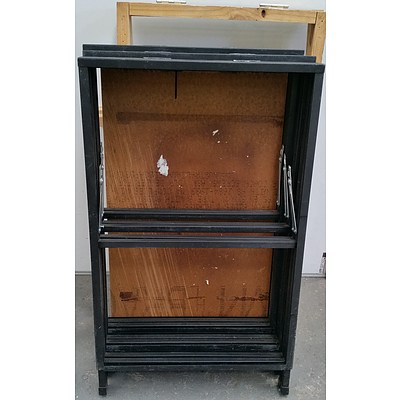 Metal, MDF and Pine A Frame Displays - Lot of Nine