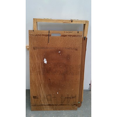 Metal, MDF and Pine A Frame Displays - Lot of Nine