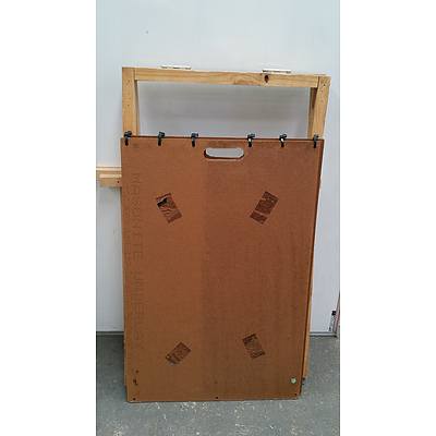 Metal, MDF and Pine A Frame Displays - Lot of Nine