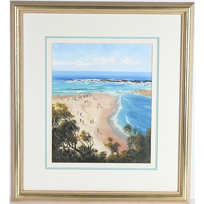 Ian Lean (1952-) Toowoon Bay Summer 1995 Oil on Board