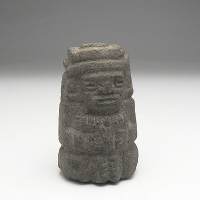 Aztec Style Carved Stone Effigy