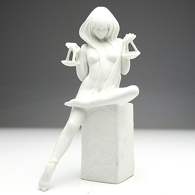 Christel Marott (Danish 1919-1992) Royal Copenhagen Libra Porcelain Figurine
