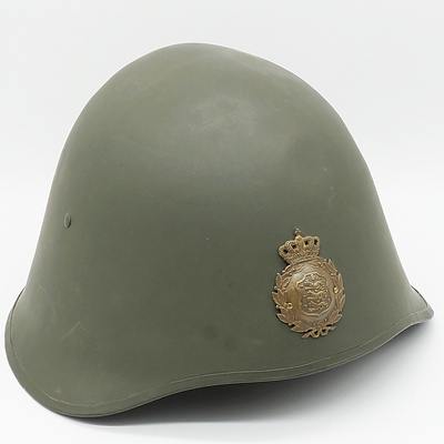 WWII Greek M-34 Steel Helmet