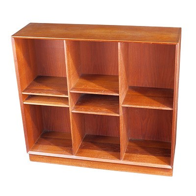 Danish Teak Bookcase with Exposed Finger Joints