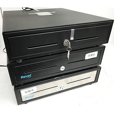Revel & Samsung Cash Drawers - Lot of 6