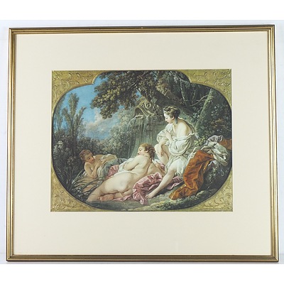 Set of Four Francois Boucher The Four Seasons Offset Prints
